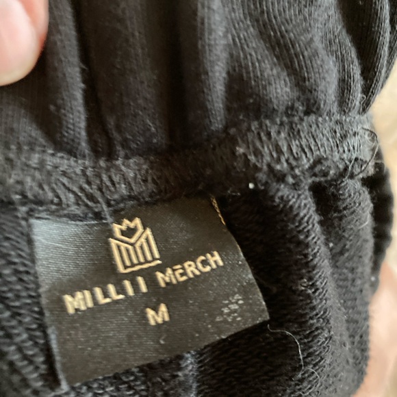 Milli merch mens elastic waist joggers. Size M. Great condition black - Picture 3 of 5